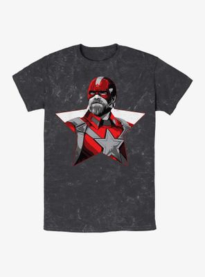 Marvel Black Widow Red Guardian Star Mineral Wash T-Shirt