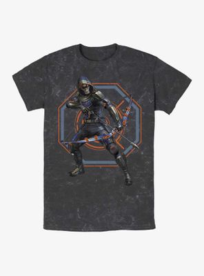 Marvel Black Widow Taskmaster Badge Mineral Wash T-Shirt