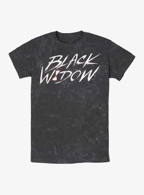 Marvel Black Widow Paint Mineral Wash T-Shirt