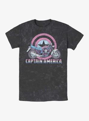 Marvel Captain America Cap's Motorcycle Mineral Wash T-Shirt