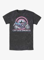 Marvel Captain America Cap's Motorcycle Mineral Wash T-Shirt