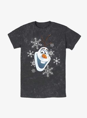 Disney Frozen Olaf Snowflakes Mineral Wash T-Shirt
