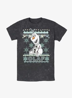 Disney Frozen Olaf Christmas Mineral Wash T-Shirt