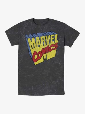 Marvel 3D Logo Mineral Wash T-Shirt