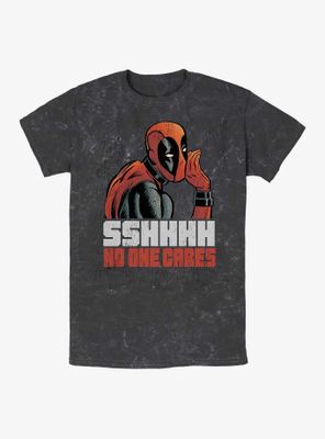 Marvel Deadpool No One Cares Mineral Wash T-Shirt