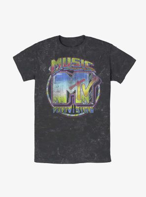 MTV Chrome Logo Mineral Wash T-Shirt