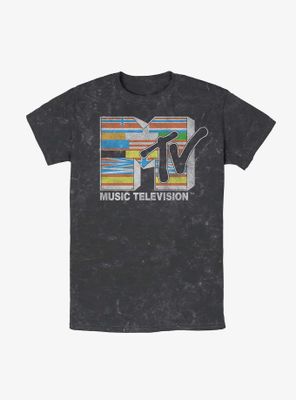 MTV Flag Logo Mineral Wash T-Shirt