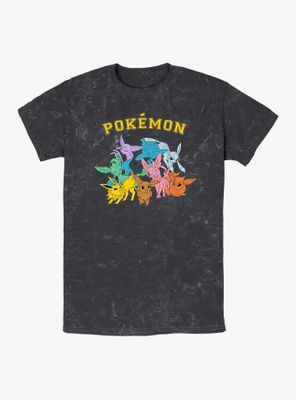 Pokemon Gotta Catch Eeveelutions Mineral Wash T-Shirt