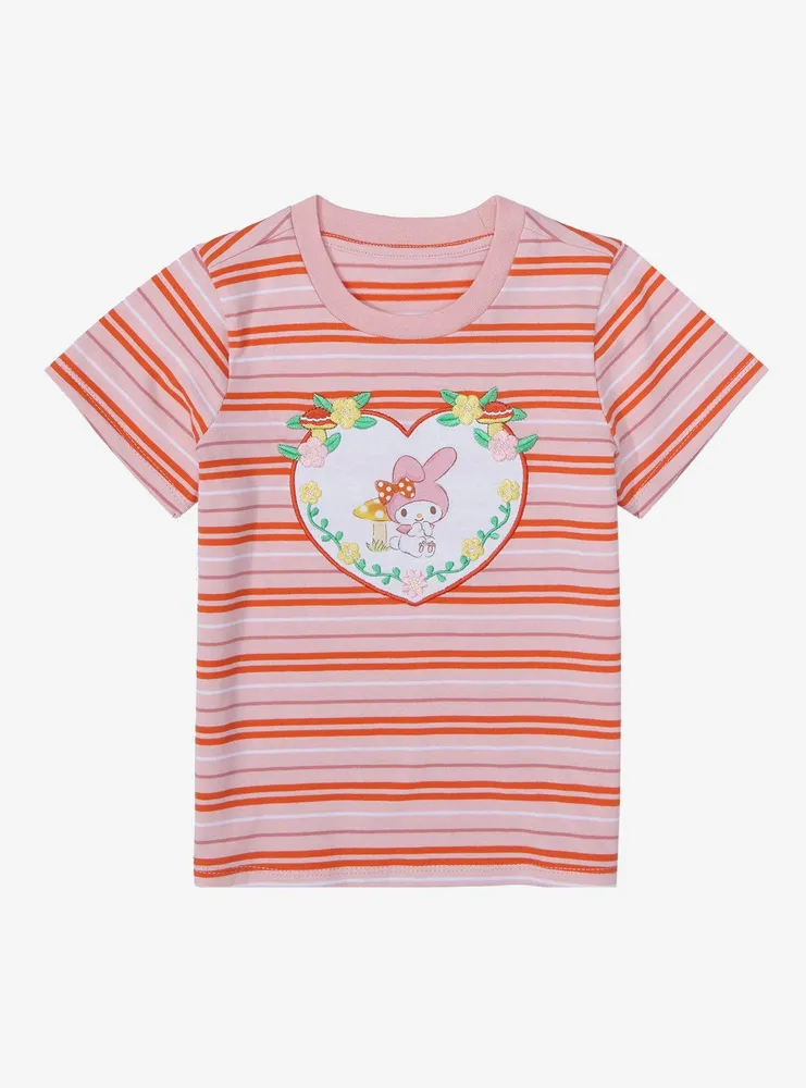 Sanrio My Melody Mushroom Striped Toddler T-Shirt - BoxLunch Exclusive