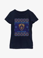 Marvel Guardians of the Galaxy Holiday Special Ugly Christmas Sweater Youth Girls T-Shirt