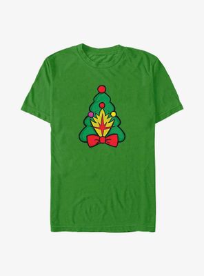 Marvel Guardians of the Galaxy Holiday Special Christmas Tree Badge T-Shirt