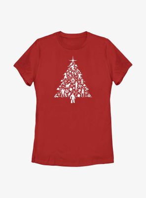 Marvel Guardians of the Galaxy Holiday Special Tree Womens T-Shirt