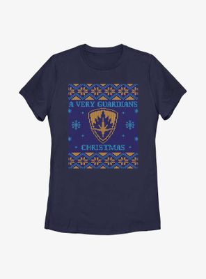 Marvel Guardians of the Galaxy Holiday Special Ugly Christmas Sweater Womens T-Shirt