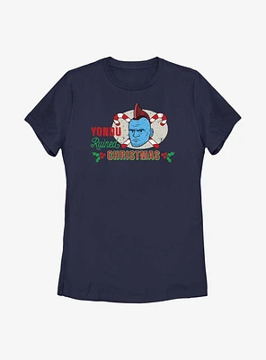 Marvel Guardians of the Galaxy Holiday Special Yondu Ruined Christmas Womens T-Shirt