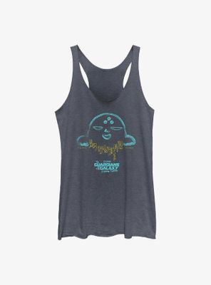 Marvel Guardians of the Galaxy Holiday Special Alien Text Womens Tank Top
