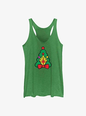 Marvel Guardians of the Galaxy Holiday Special Christmas Tree Badge Womens Tank Top