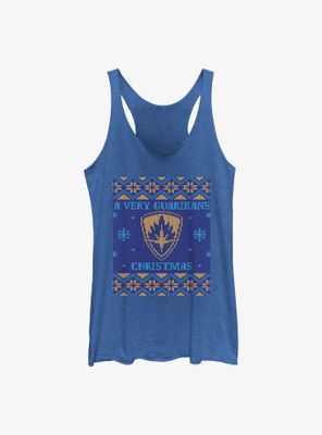 Marvel Guardians of the Galaxy Holiday Special Ugly Christmas Sweater Womens Tank Top