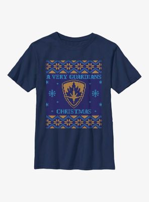 Marvel Guardians of the Galaxy Holiday Special Ugly Christmas Sweater Youth T-Shirt