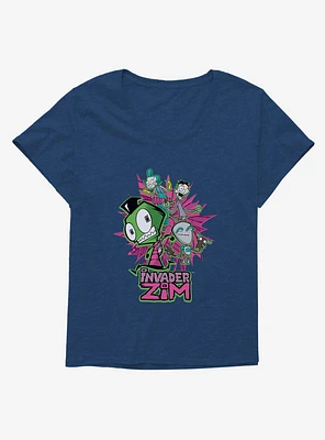 Invader Zim GIR & Roboparents Girls T-Shirt Plus