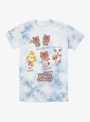 Nintendo Animal Crossing: New Horizon Character Textbook Tie-Dye T-Shirt