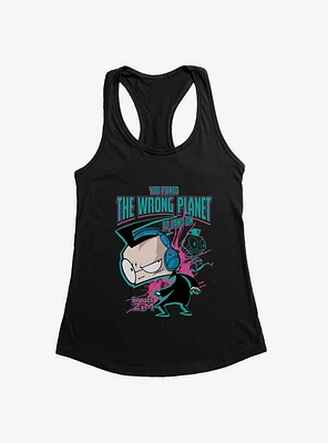 Invader Zim Dib Wrong Planet To Land On Girls Tank Top