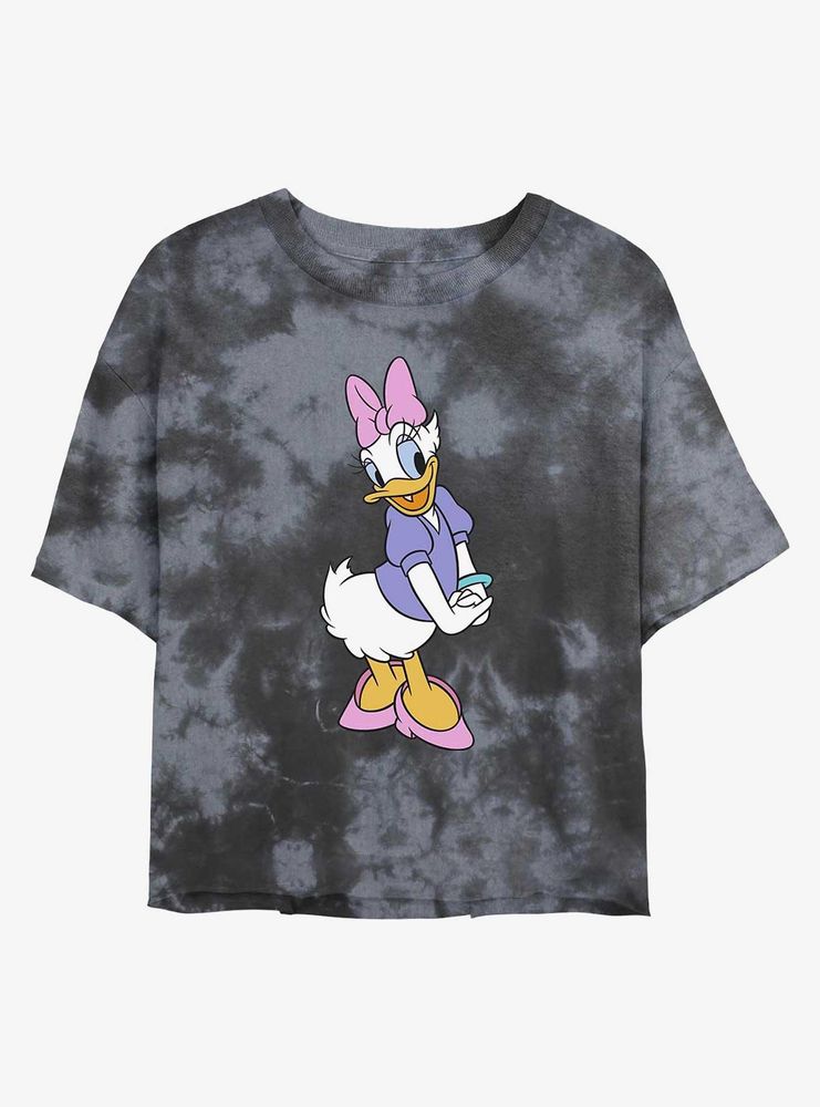 Disney Daisy Duck Traditional Womens Tie-Dye Crop T-Shirt