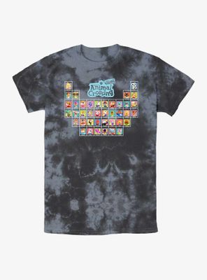 Nintendo Animal Crossing: New Horizon Periodic Table Tie-Dye T-Shirt