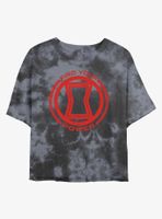 Marvel Black Widow Find Your Power Womens Tie-Dye Crop T-Shirt