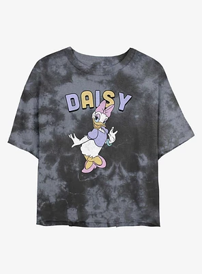Disney Daisy Duck Classic Womens Tie-Dye Crop T-Shirt