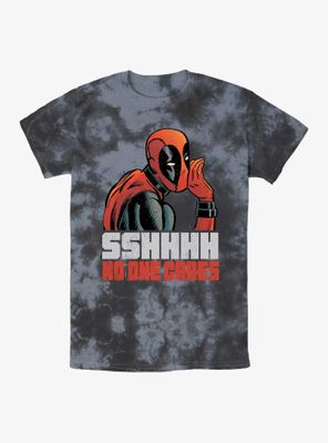 Marvel Deadpool No One Cares Tie-Dye T-Shirt