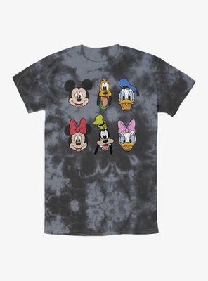 Disney Mickey Mouse And Friends Faces Tie-Dye T-Shirt