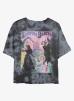 Disney Sleeping Beauty Poster Womens Tie-Dye Crop T-Shirt