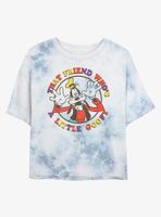 Disney Goofy A Little Womens Tie-Dye Crop T-Shirt