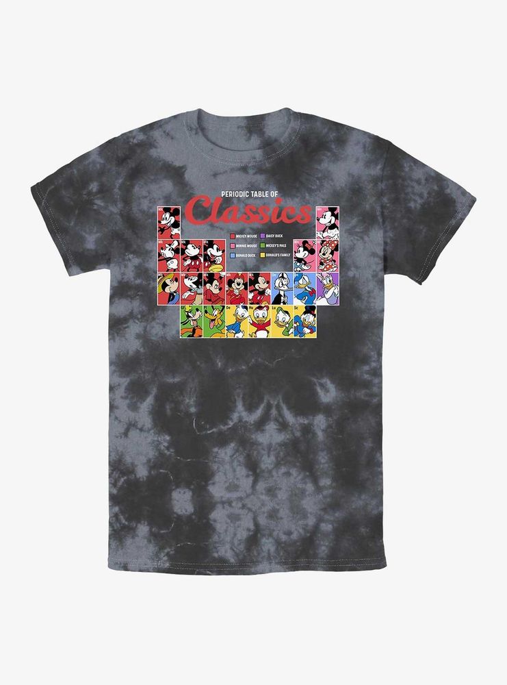 Disney Mickey Mouse Classic Periodic Table Tie-Dye T-Shirt