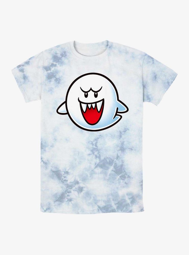 Nintendo Mario Boo Face Tie-Dye T-Shirt
