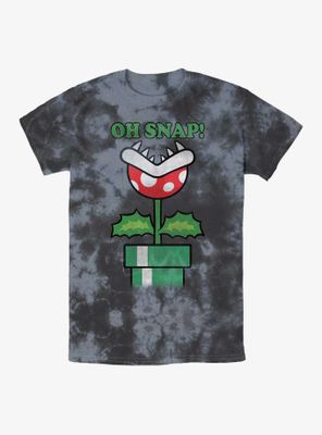 Nintendo Super Mario Bros. Oh Snap Piranha Plant Tie-Dye T-Shirt