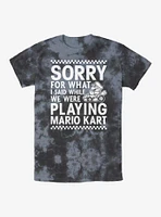 Nintendo Mario Kart Playing Tie-Dye T-Shirt