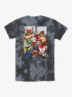 Nintendo Super Mario Bros. Group Tie-Dye T-Shirt