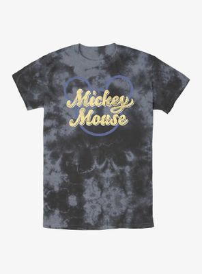 Disney Mickey Mouse Name Script Tie-Dye T-Shirt