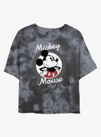 Disney Mickey Mouse Original Womens Tie-Dye Crop T-Shirt