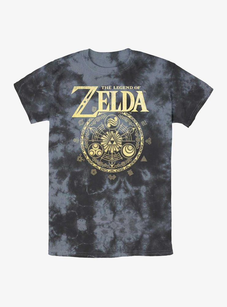 Nintendo The Legend Of Zelda Element Circle Tie-Dye T-Shirt