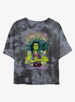 Marvel She-Hulk Sensational Womens Tie-Dye Crop T-Shirt