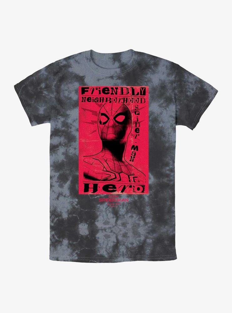 Marvel Spider-Man Friendly Neighborhood Hero Tie-Dye T-Shirt