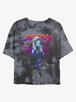 Marvel X-Men Retro Storm Womens Tie-Dye Crop T-Shirt