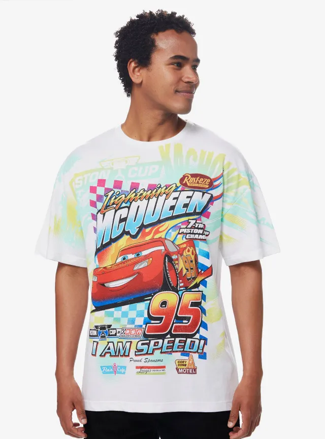 Boxlunch Disney Pixar Cars Race Ready Lightning McQueen Toddler T-Shirt