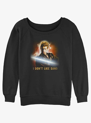 Star Wars Anakin I Don't Like Sand Girls Slouchy Sweatshirt