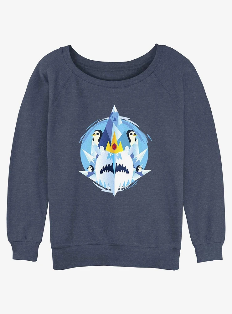 Adventure Time Ice Kingdom Girls Slouchy Sweatshirt