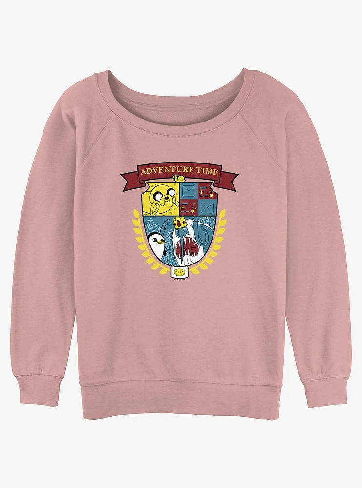 Adventure Time Adventure Shield Girls Slouchy Sweatshirt