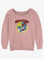 Adventure Time Shield Girls Slouchy Sweatshirt