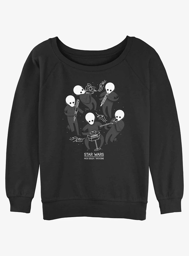 Star Wars Cantina Band Girls Slouchy Sweatshirt